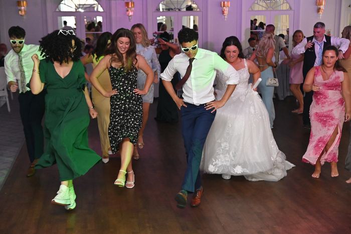 Packed dancefloor at a Webber Discos event