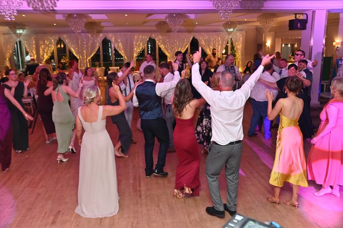 Packed dancefloor at a Webber Discos event