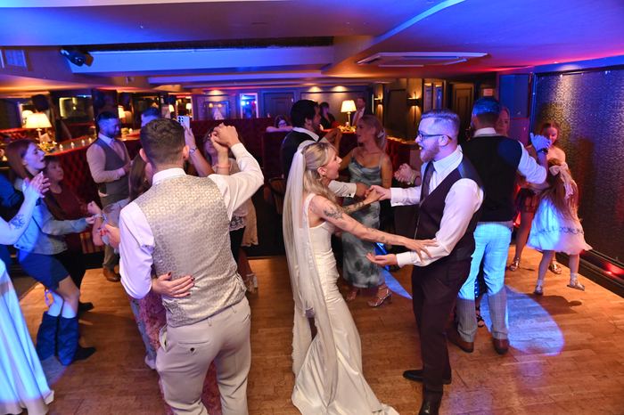 Packed dancefloor at a Webber Discos event