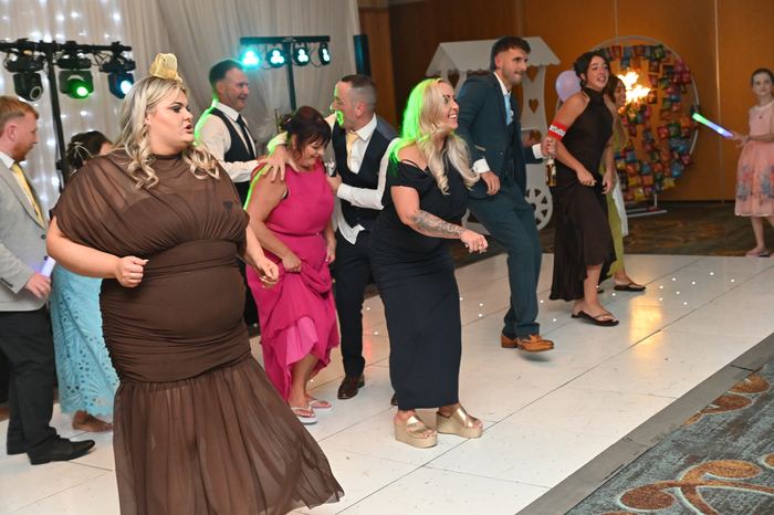 Packed dancefloor at a Webber Discos event