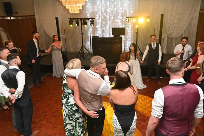 Packed dancefloor at a Webber Discos event