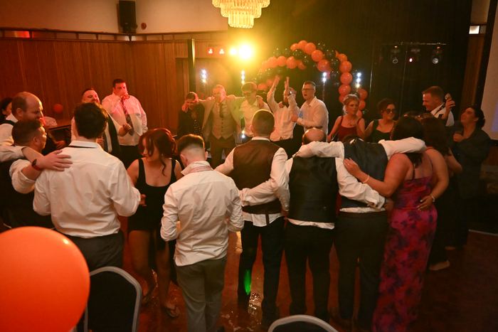 Packed dancefloor at a Webber Discos event