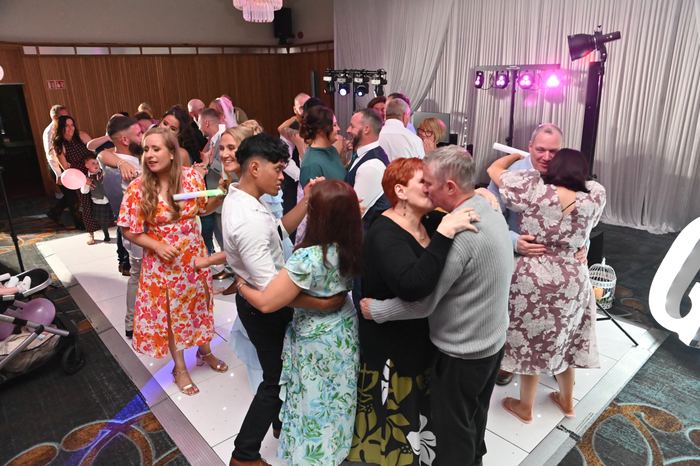 Packed dancefloor at a Webber Discos event