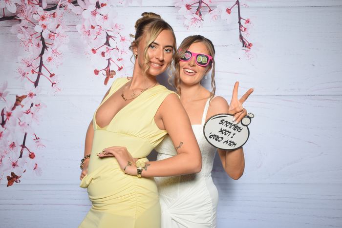 Guests in the Webber photo booth