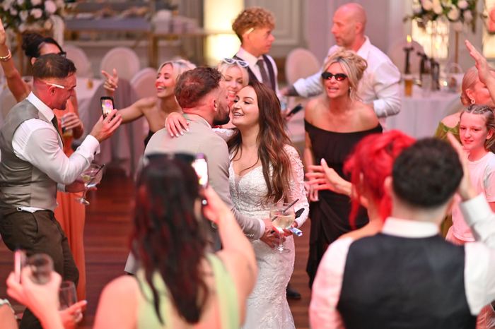 Packed dancefloor at a Webber Discos event