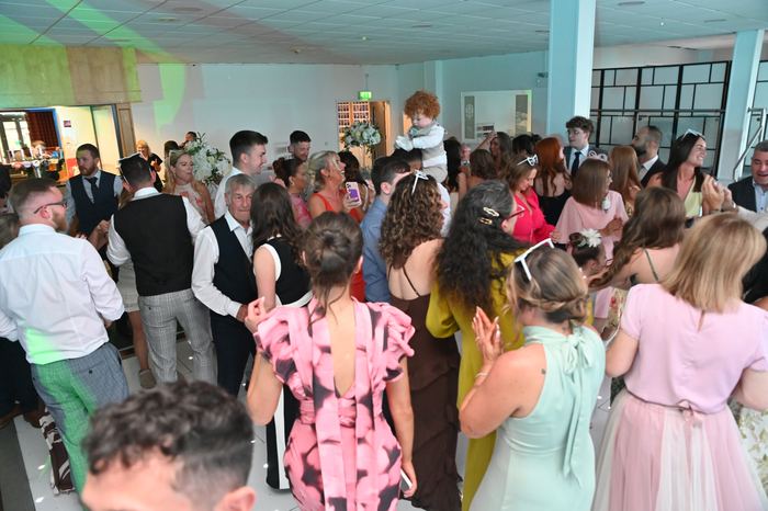 Packed dancefloor at a Webber Discos event