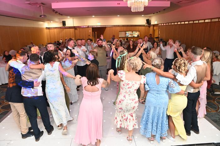Packed dancefloor at a Webber Discos event