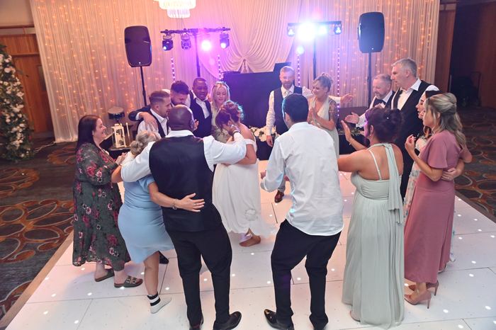 Packed dancefloor at a Webber Discos event