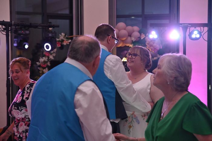Packed dancefloor at a Webber Discos event